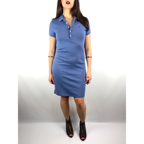 Ralph Lauren Dresses & Skirts - 90’s RALPH LAUREN blue cotton shirt dress